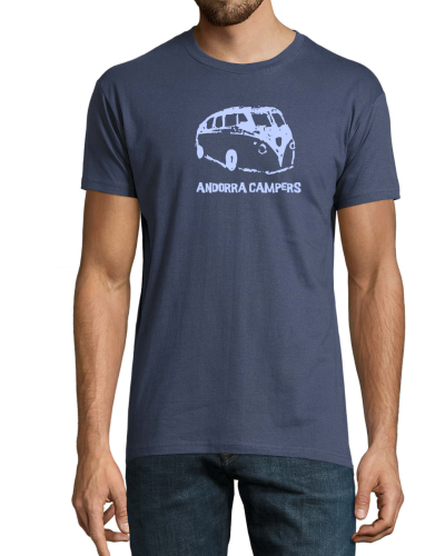 T-shirt Andorra Campers, Denim Blue