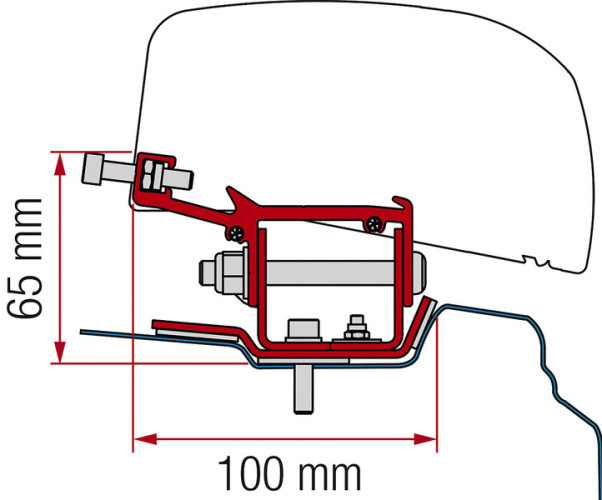 FIAMMA Adapter F40 Renault Trafic L1 ab 2014