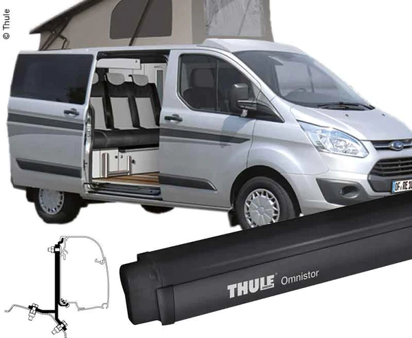 Awning THULE 4200 Black Anthracite 2.60m + Adapter, Ford Custom