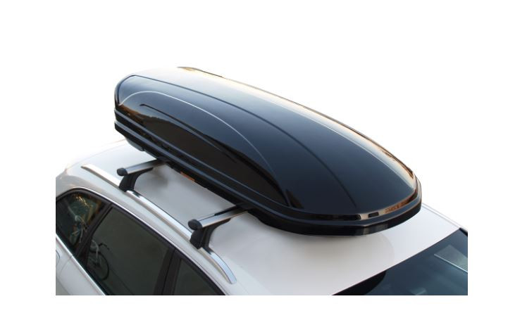 Roof box MENABO Mania 460 Duo black, side opening