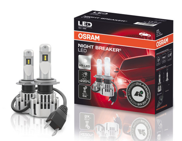 OSRAM Night Breaker LED H7 6000K approved bulbs