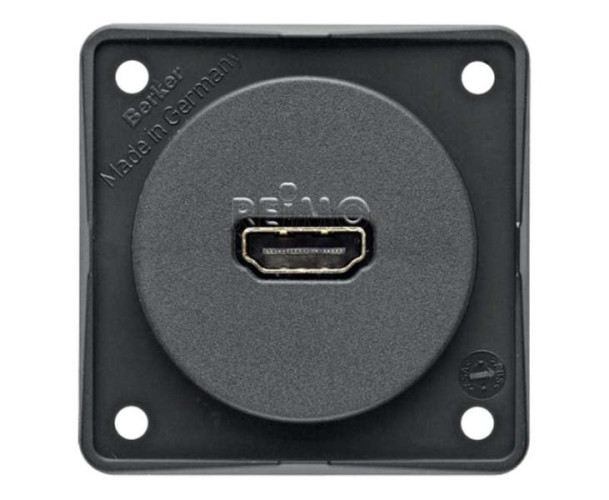 HDMI-Einbaubuchse anthrazit
