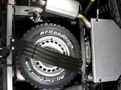 Unterflur Ersatzradhalter für größere Reifen