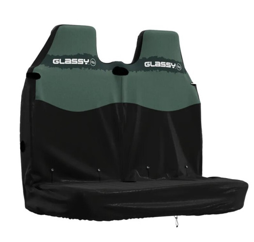 Housse de double siège arrière GLASSY Army ceinture de sécurité centrale