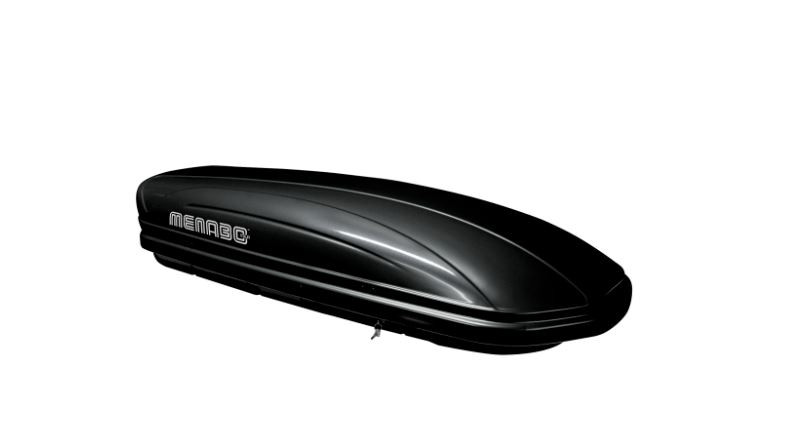 Dachbox MENABO Mania 460 Duo schwarz, Seitenöffnung rechts