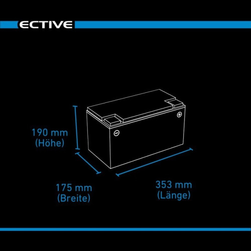 Batería de Litio 100Ah ECTIVE LC LiFePO4, Bluetooth