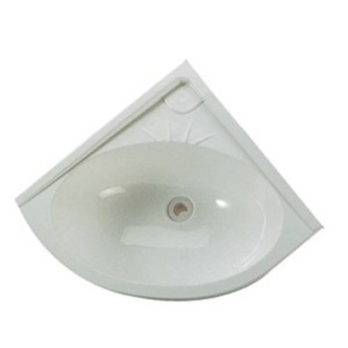 White corner sink 33,5x33,5x15cm