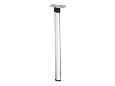 Articulated table base 675 mm, Joint on top, Silver