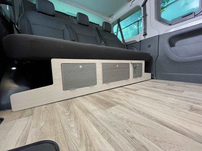 Rear seat storage space CAMPERTEK Renault Trafic, Talented, NV300