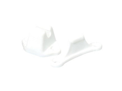 Butée de porte rotative en plastique blanc, Fawo