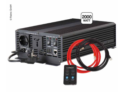 CARBEST Sinus Power Inverter mit Netzvorrangschaltung 2000W/15A, Wechselrichter/Ladegerät