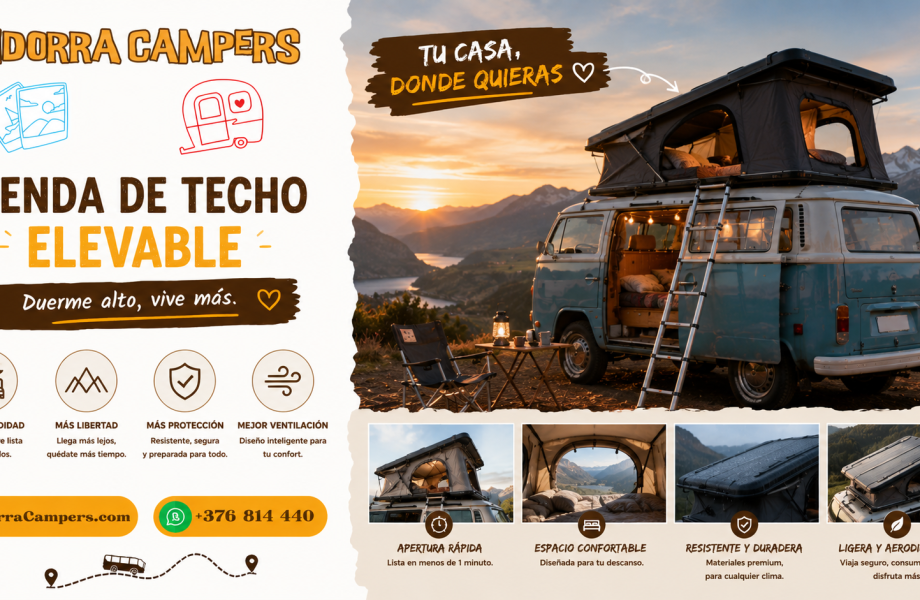 Tienda de techo elevable