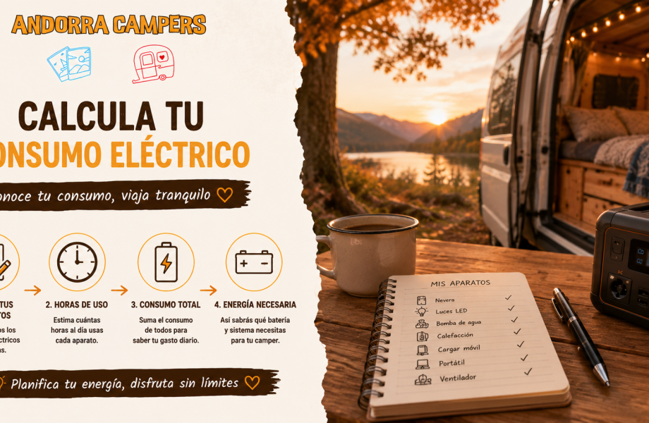 Calculo consumo electrico camper