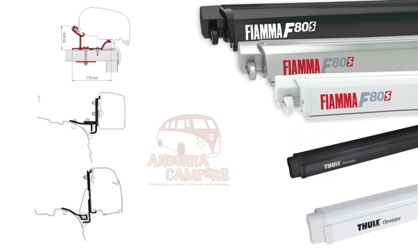 Canopy & Adapters Ford Transit/Tourneo Custom