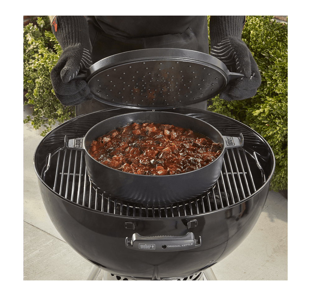 Cocotte WEBER Duo - BARBECUES / Accessoires / Accessoires et housses pour  barbecues à granulés / Accessoires pour barbecues à pellets