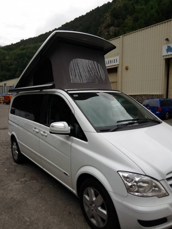 Mercedes Vito Pop up roof, Bj.04-14, short version - Andorra Campers Online  Shop