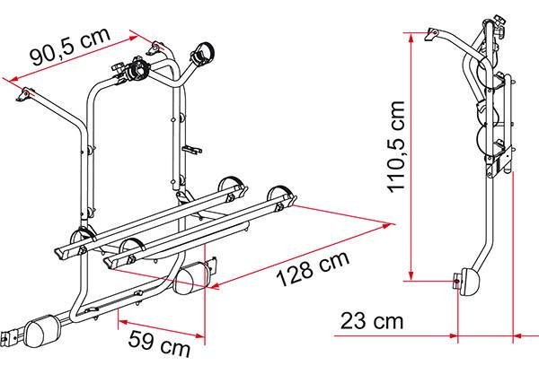 FIAMMA Carry-Bike MB Vito Viano W639 2004-2014 - EQUIPAMIENTO EXTERIOR /  Portabicicletas y accesorios / Furgoneta / FIAMMA | Andorra Campers.  Accesorios para camper, caravanas y autocaravanas