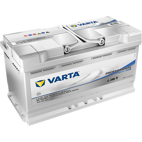 Batterie Varta AGM 95Ah Dual Purpose - ÉLECTRICITÉ / Batteries  Andorra  Campers. Accessoires en ligne pour fourgons, caravanes et camping-cars
