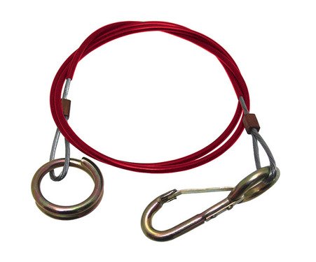 Câble de rupture pour remorque, 1850mm, avec mousquetons - accessoire remorque