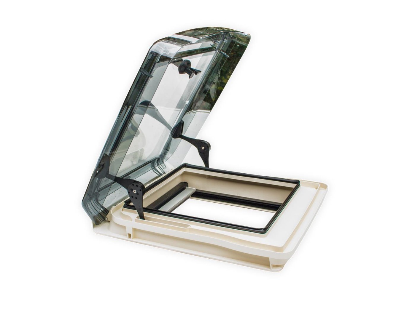 Fenêtre De Toit Remis Remitop 42x42 Cm - Transparente, Anti-Moustiques - Pour Camping-Car