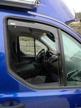Déflecteurs De Vitre Pour Ford Transit Mk6 Mk7 2000-2013 - 4 Pièces En ABS - Anti-Pluie/Vent/Buée