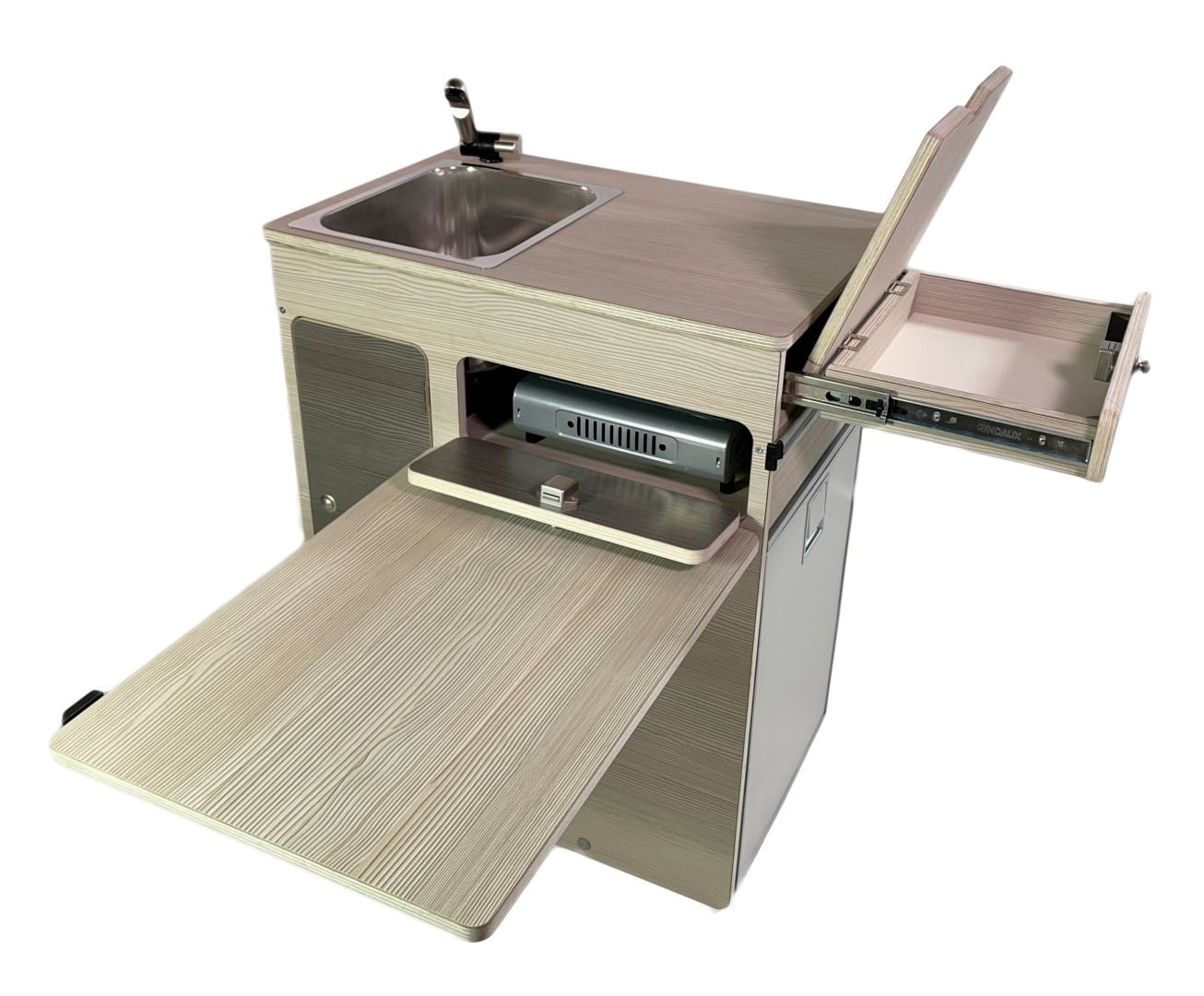 Module coulissant compact CAMPERTEK (diverses options) MEUBLES CAMPER