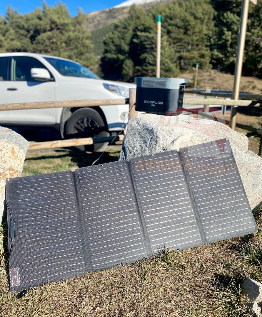 Panel solar port til ecoflow 160w electricidad energ a solar