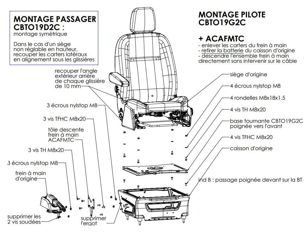 transit custom swivel base