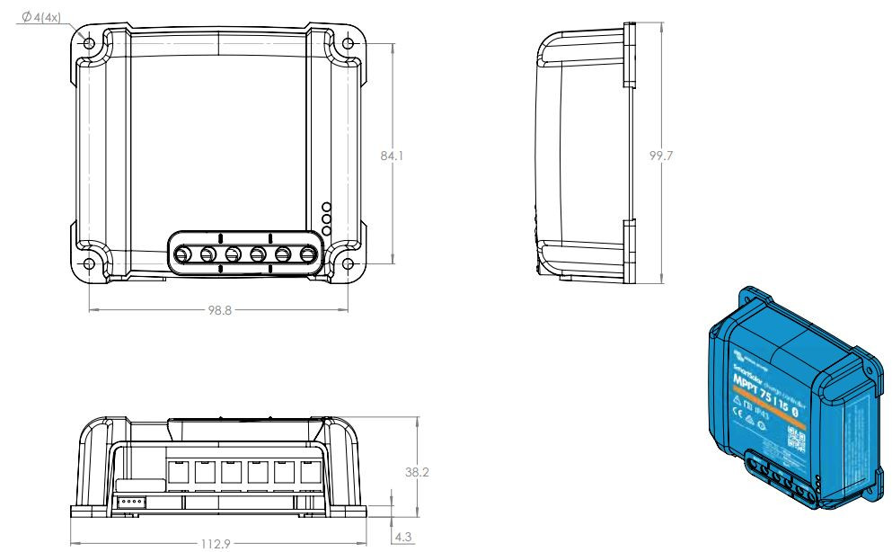 Régulateur VICTRON SmartSolar MPPT 75/15