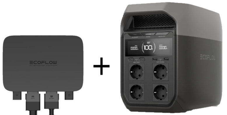 ECOFLOW Delta 3 + chargeur alternateur 800W ECOFLOW Delta 3 + chargeur alternateur 800W