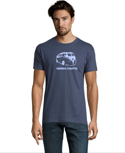 T-shirt Andorra Campers, Bleu Den