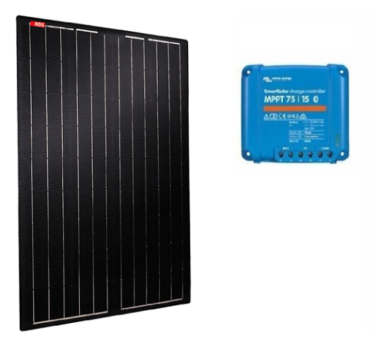 NDS LIGHT SOLAR Kit solaire semi-flexible 160W - régulateur MPPT VICTRON