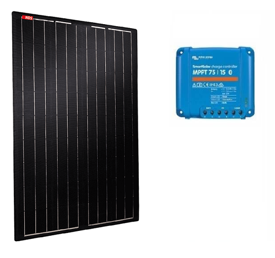 NDS LIGHT SOLAR Semi-flexible solar kit 160W - VICTRON MPPT controller