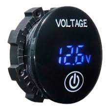 Voltmeter mit blauem LED, 5-48V mit Gewinde