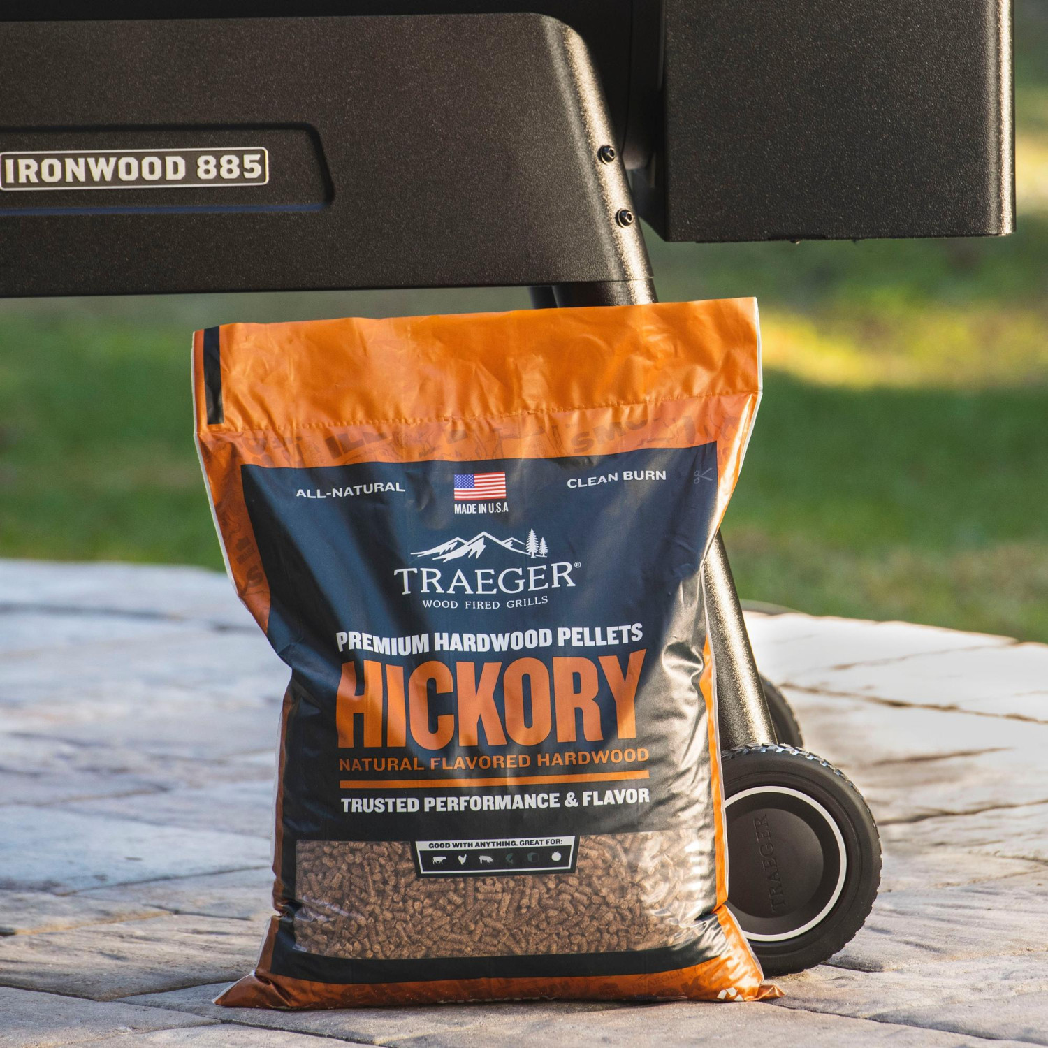 Pèl·lets de fusta TRAEGER Hickory 9 kg