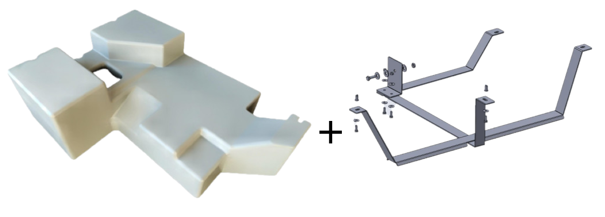 Pack dipòsit d’aigües grises 110 L i kit de fixació