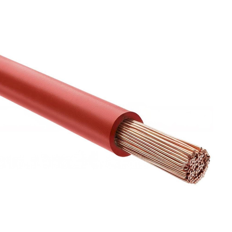 Red electrical cable from 2.5mm to 16mm (choose section)