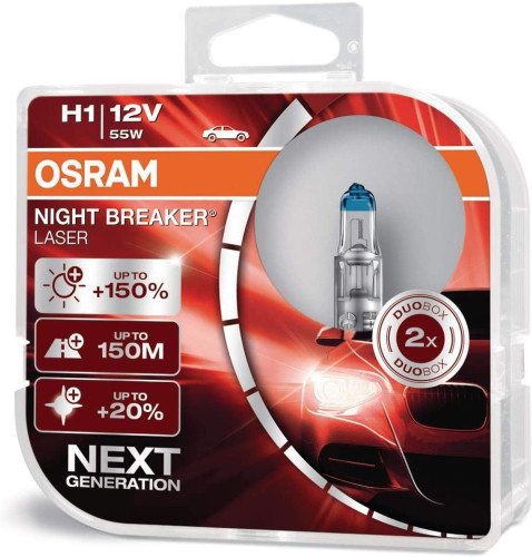 OSRAM H1 12v light. 55w.