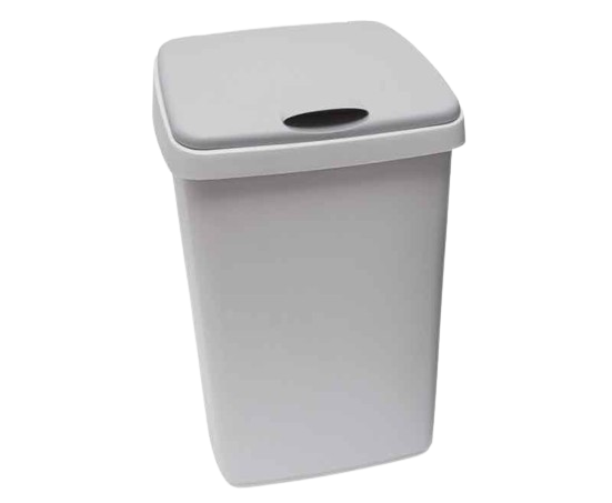 10 liter waste bin with hinged lid