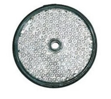 Catadióptrico redondo blanco atornillable