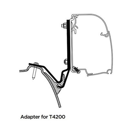 THULE 4200 Adapter für Westfalia Kepler One/Five/Six