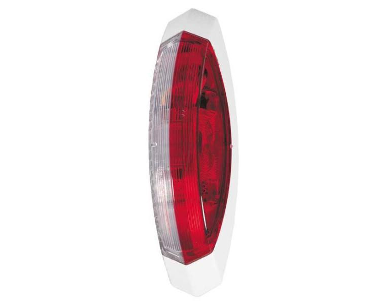 Red/white clearance light, white base for right side
