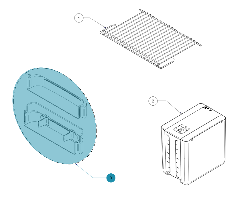 Kit prestatges nevera VITRIFRIGO C60/62/75/90/LT75