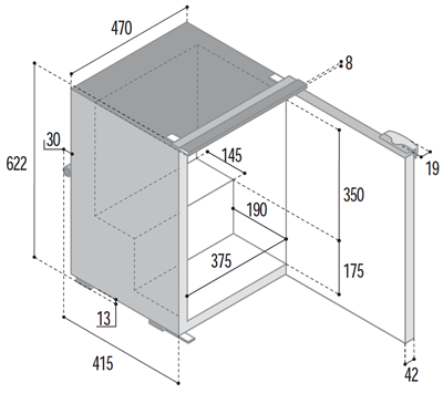 Kühlschrank VITRIFRIGO C60i