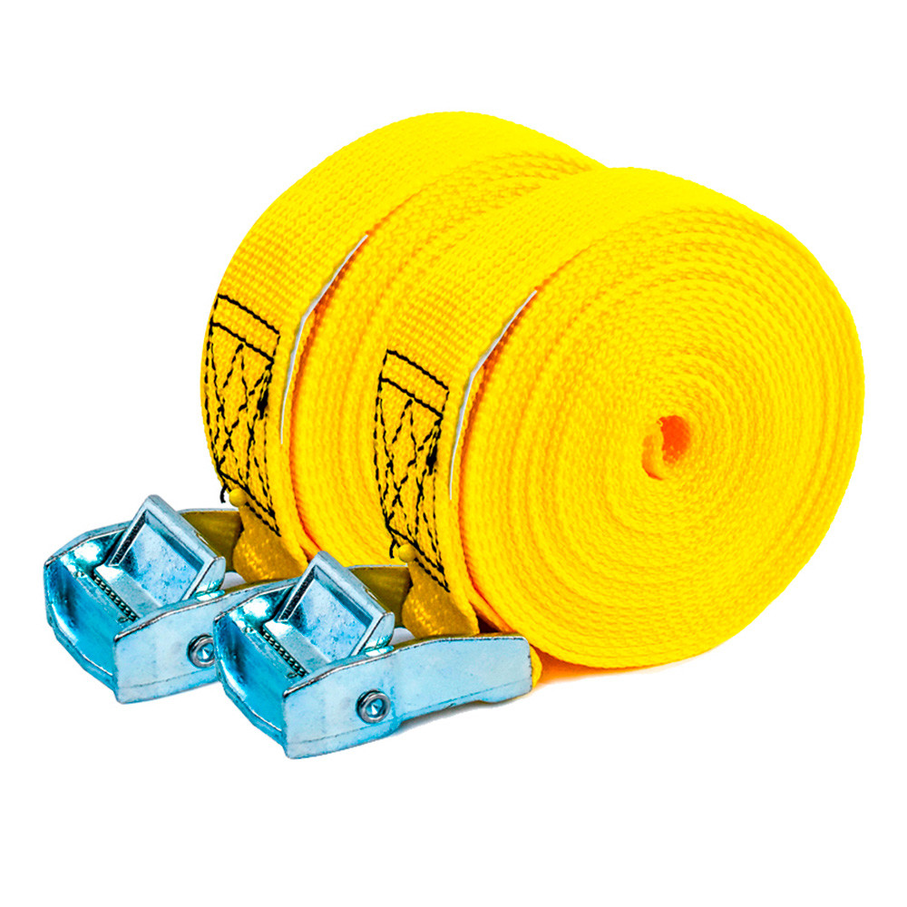 Lot de 2 sangles d'arrimage avec boucle PONSA 35mm 4m