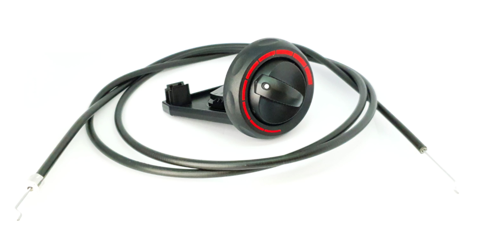 Air flow regulator with control cable