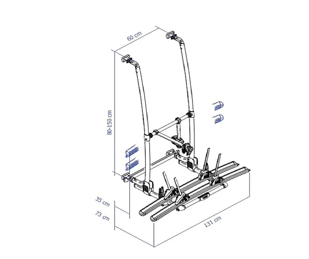 Portabicicletes Autocaravana THULE Lift V16 motoritzat