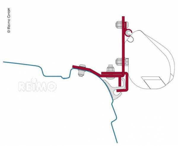 Adaptateur FIAMMA F35  VW T5 Multirail REIMO