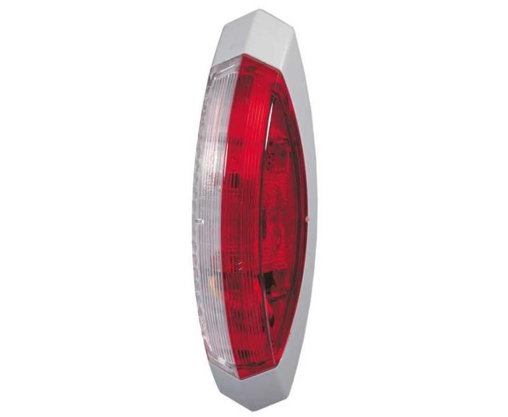 Red/white clearance light, grey base for right side