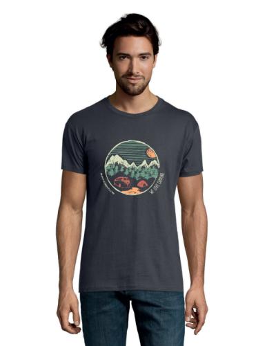 T-Shirt -We Love Camping- Grau
